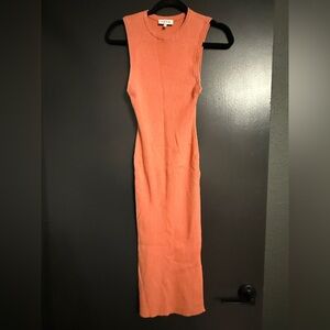 Orange sweater dress size medium